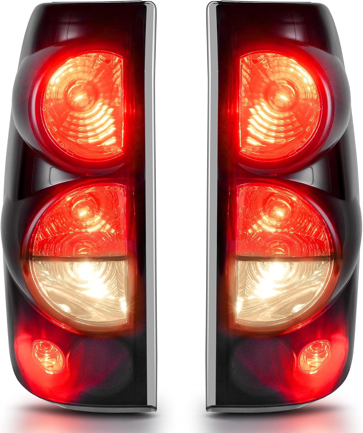 Tail Lights Compatible with 1999-2006 Chevy Silverado 1500 2500 3500, Pack of 2 U3261