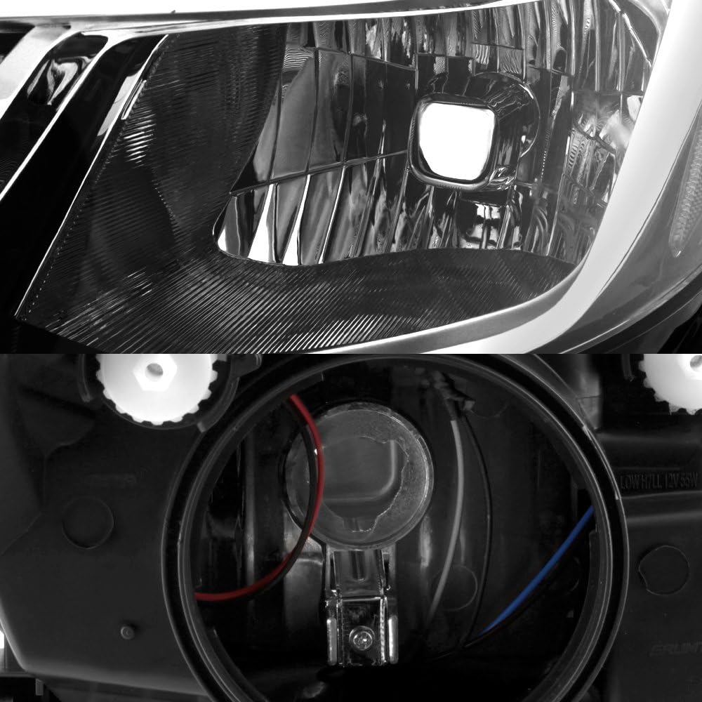 Headlight Driver Pair Left Passenger Side Replacement D67376