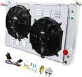 All Aluminum 4 Core Radiator with Shroud, Fan and Relay X345