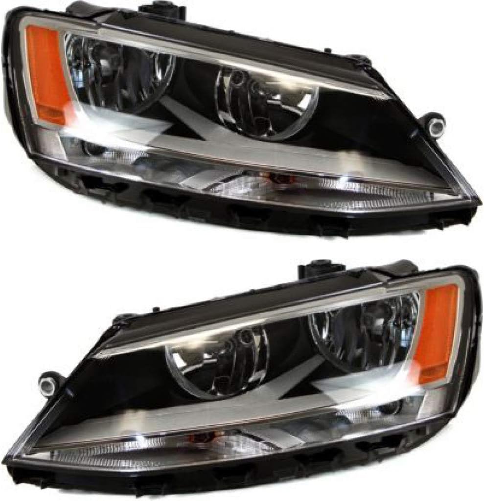Headlight Assembly Pair for Volkswagen Jetta 2011-2016 K6922