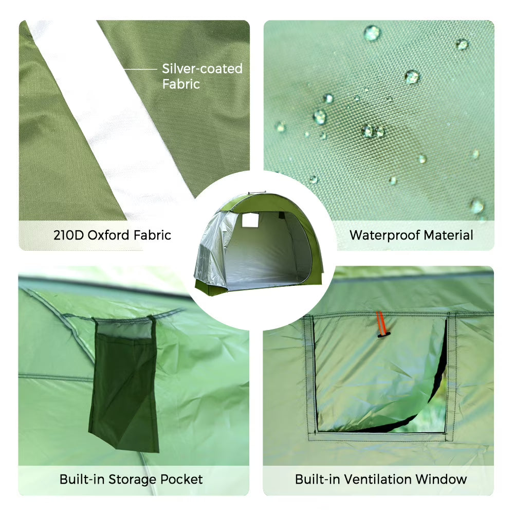 Tent Fabric Shed Waterproof 210d Easy Assembly C29815