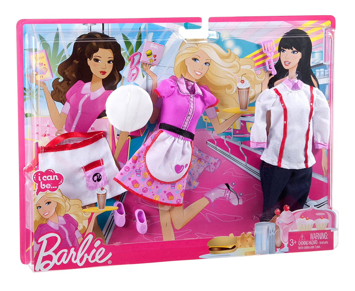 Chef & Waitress Doll Outfits Clothes & Accessories B807622