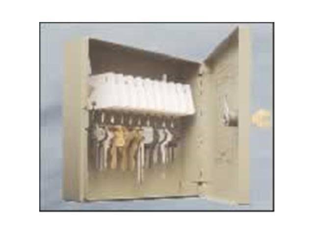 Key cabinet - 60 hooks - steel - sand V277610