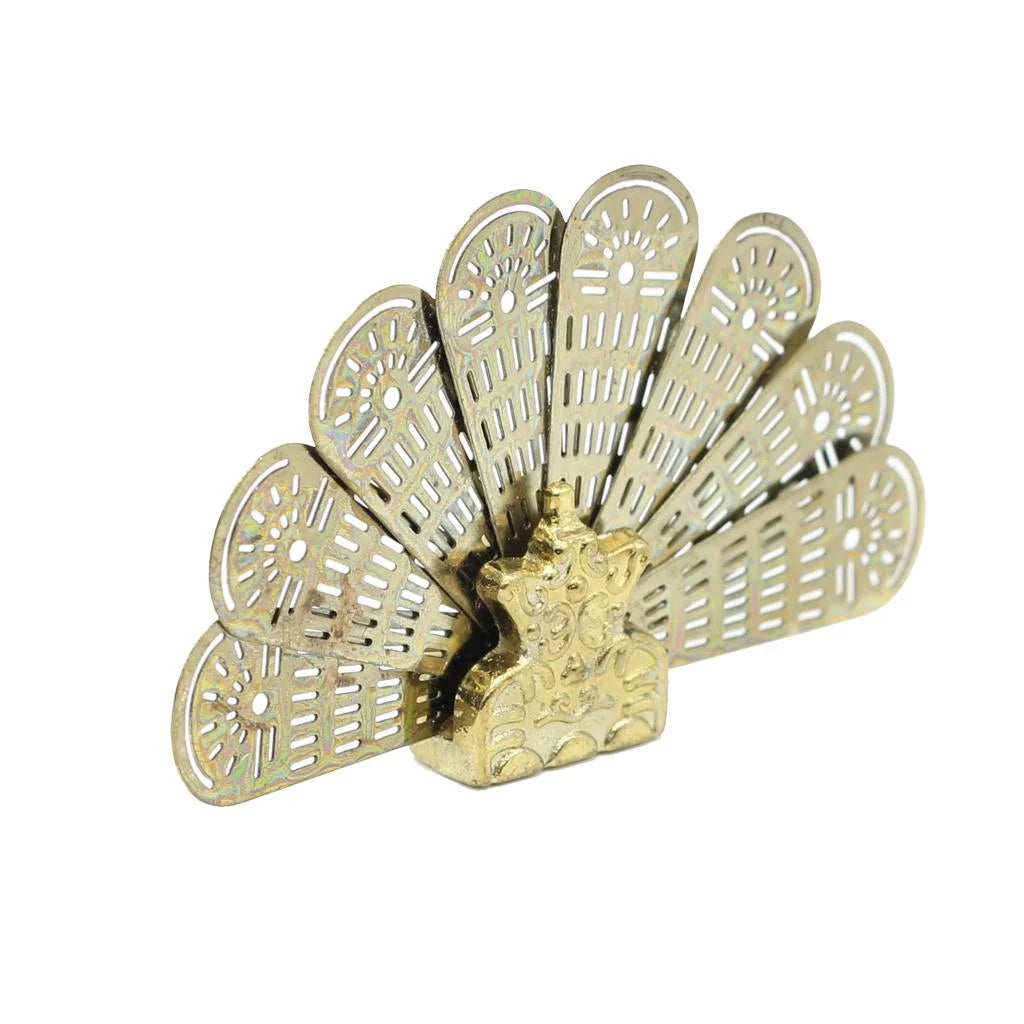 1:12 Scale Metal Peacock Fan Fireplace Screen L4728