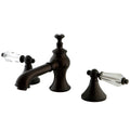 Oil Rubbed Bronze Widespread Lavatory Faucet with Brass Pop-Up R528