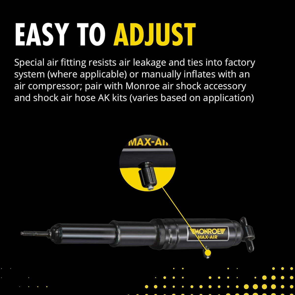 Max-Air Adjust Shock Absorber Pack of 2 Y89918