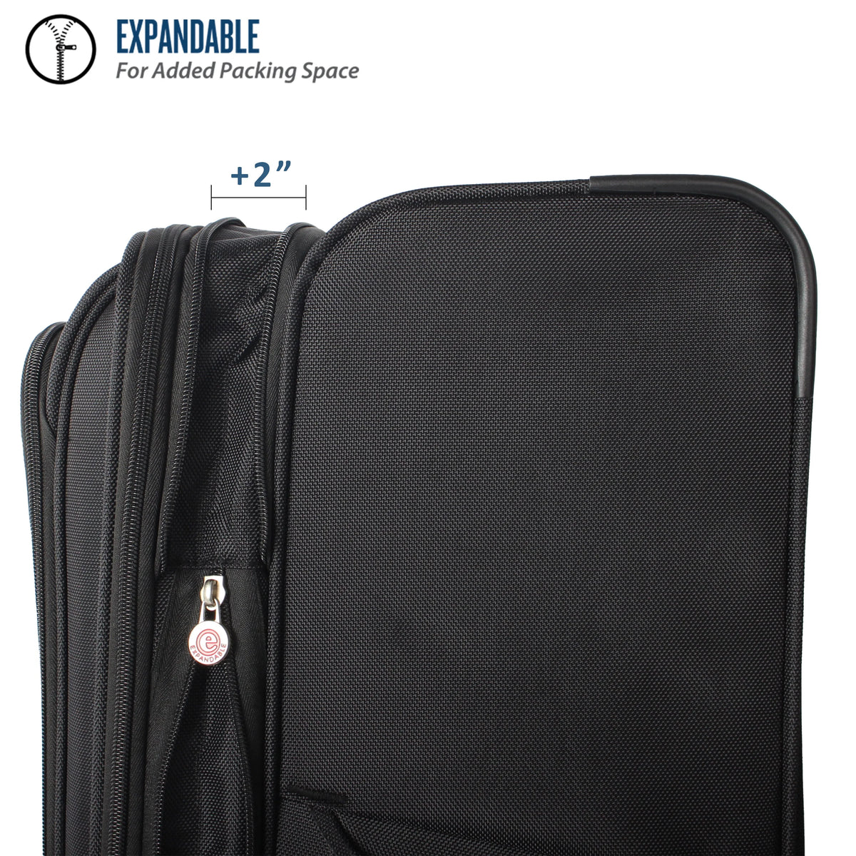 Black 28” Expandable Checked Luggage F46759
