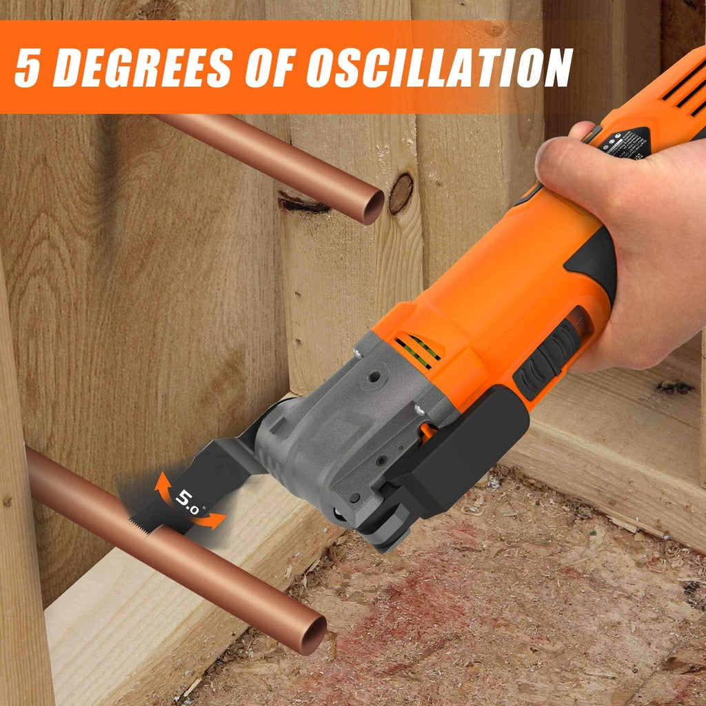 4.2 Amp Oscillating Multitool Kit with 31pcs Saw Accessories and Carrying Bag U820