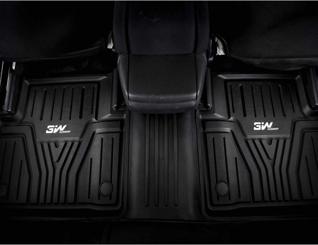 Black All Weather Heavy Duty TPE Car Floor Mats for Honda Accord 2018-2021 Front & Rear 2 Rows H880