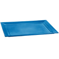 Sky Blue Cast Aluminum Rectangle Platter Z48485