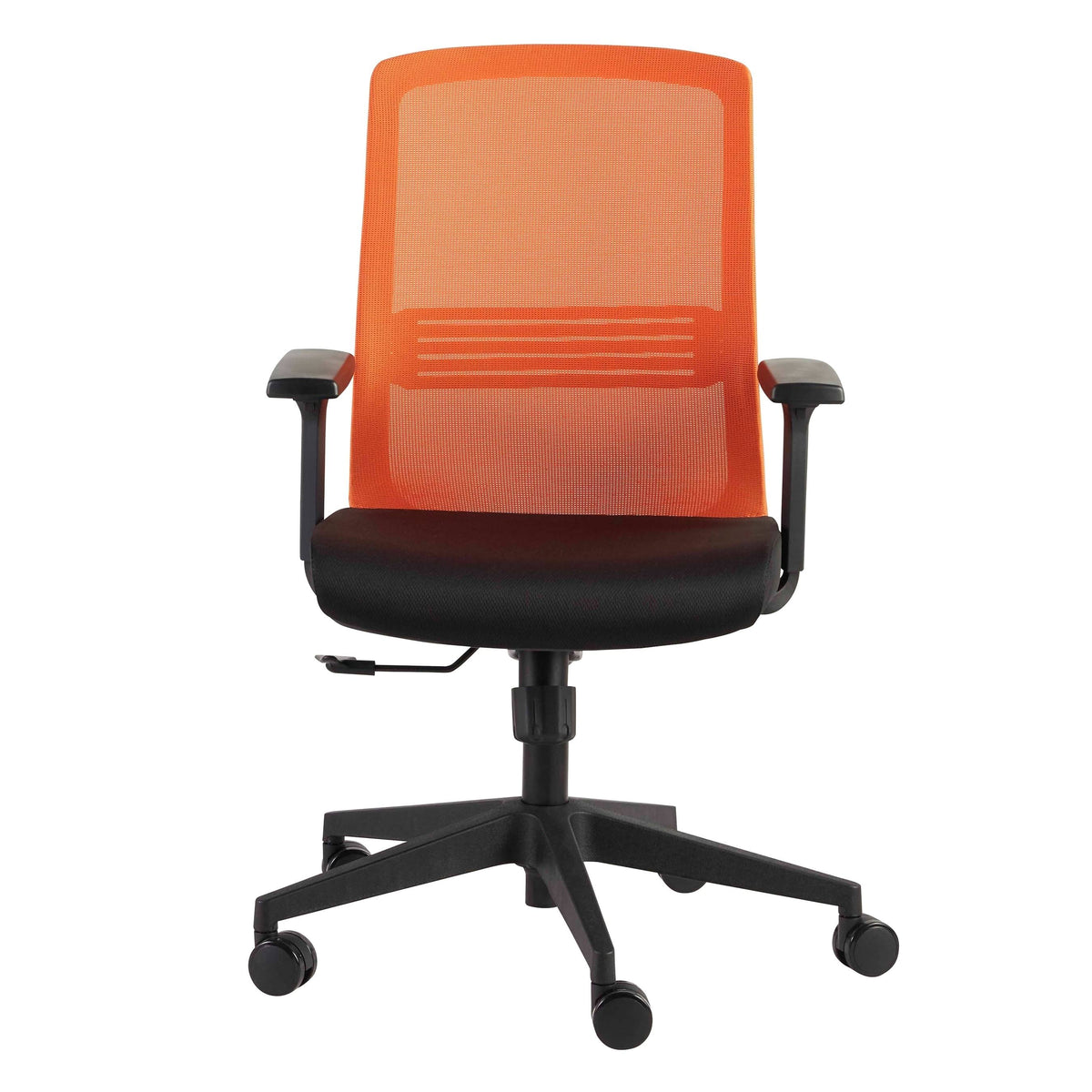 Orange Office Chair with Adjustable Arms P206455