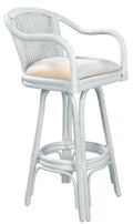 Whitewash Rattan Counterstool V248037