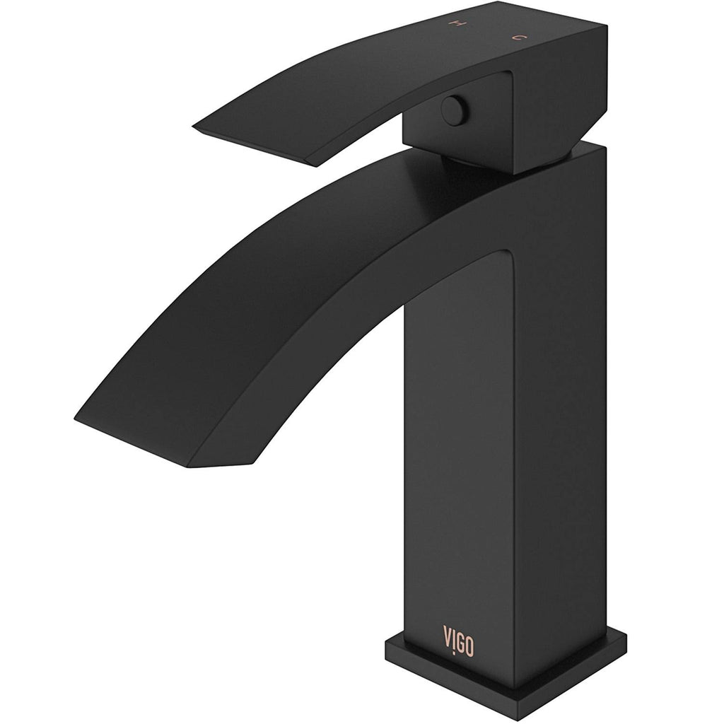 Matte Gold Single Hole Bathroom Faucet E815