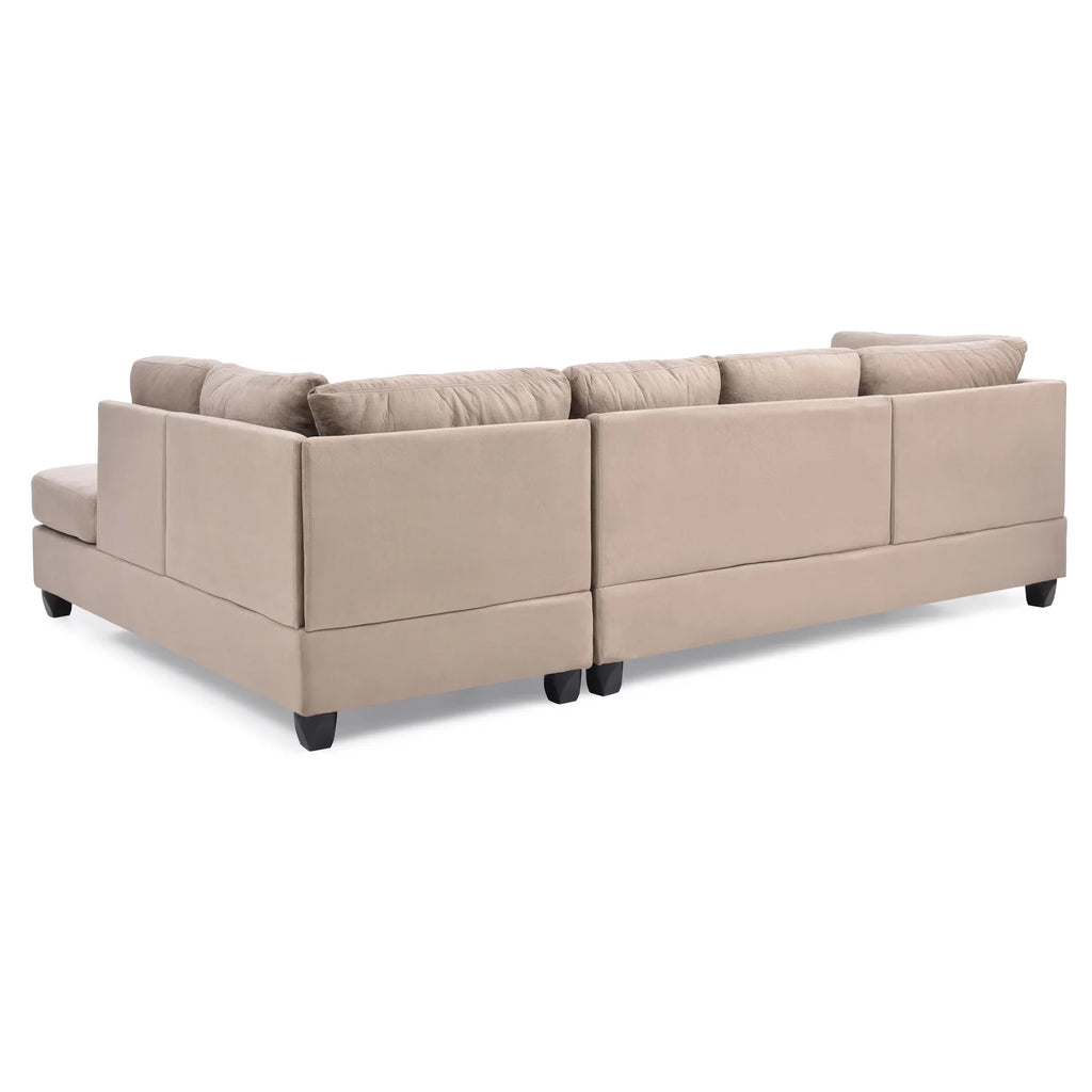 Mocha Sectional (3 Boxes) B3380