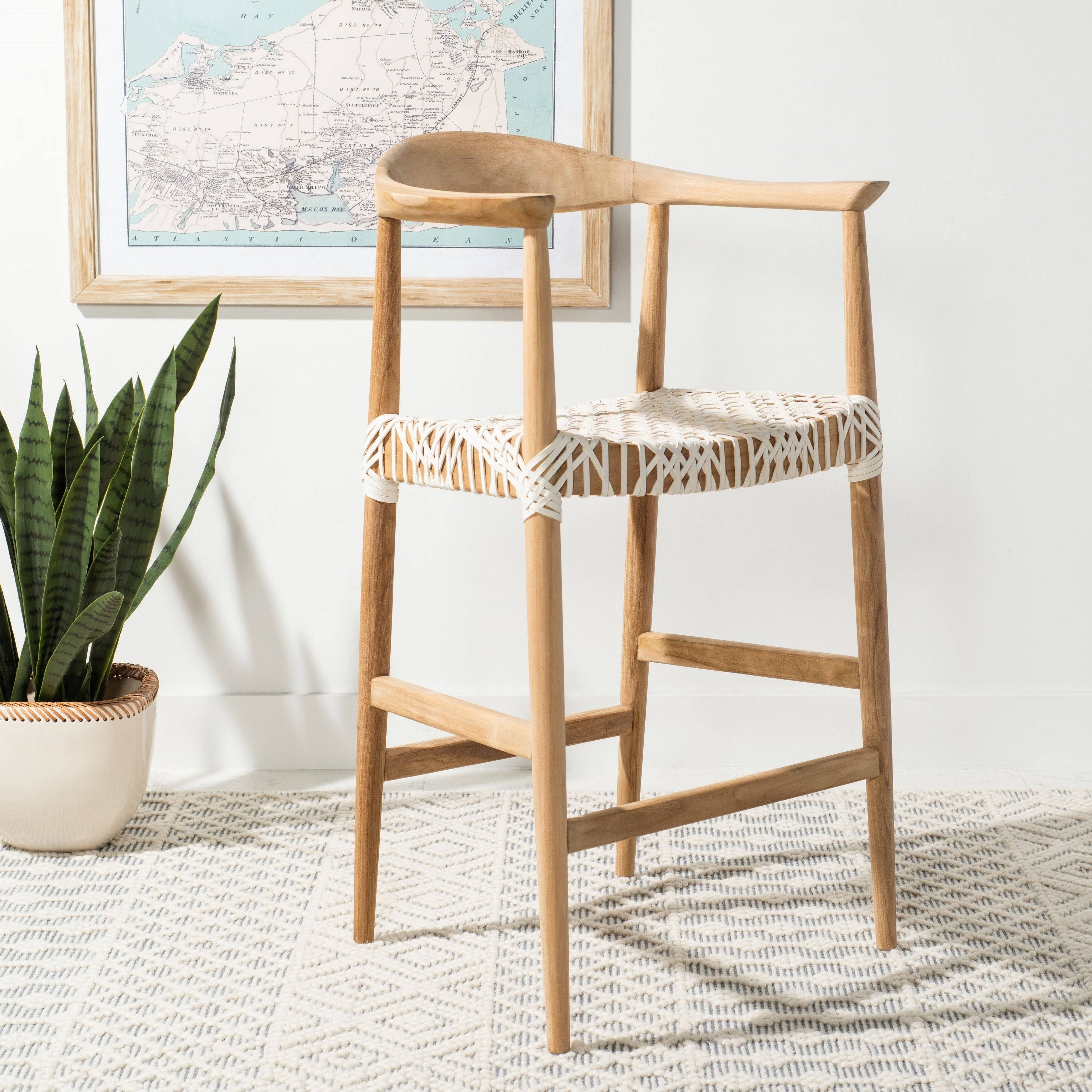 Natural / White Counter Stool K5605