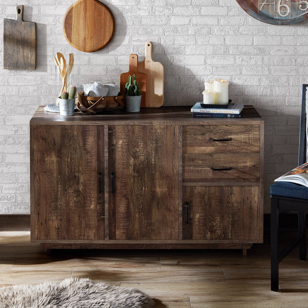 Brown Reclaimed Oak Dining Server X49195