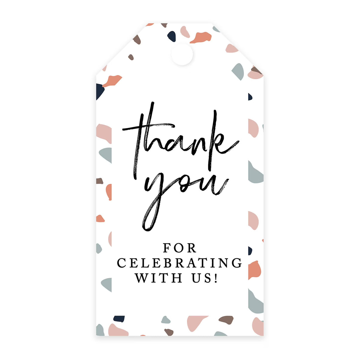 100-Pk Terrazzo Cardstock Gift Tags I580