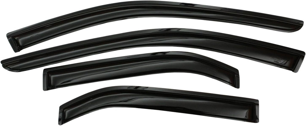 4-Piece Dark Smoke Side Window Deflector J540
