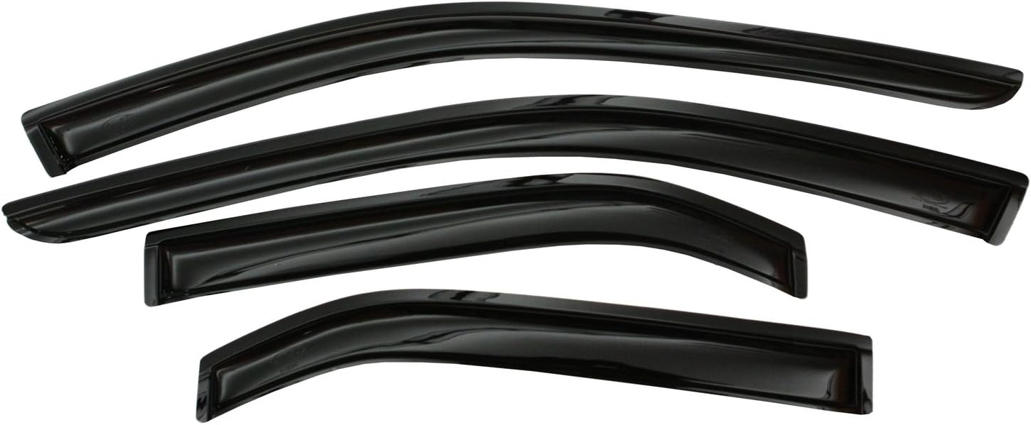 4-Piece Dark Smoke Side Window Deflector J540
