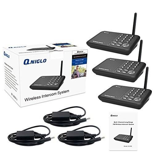 Wireless Intercom System 10 Channel 1800 Feet FM Intercoms S380