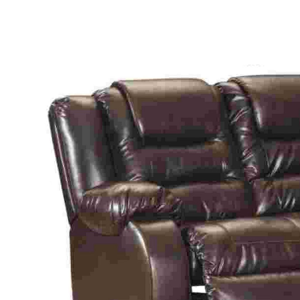 Chocolate Brown Reclining Sofa E697