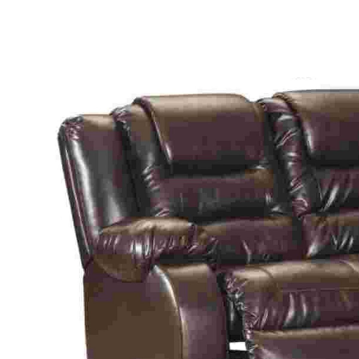 Chocolate Brown Reclining Sofa E697