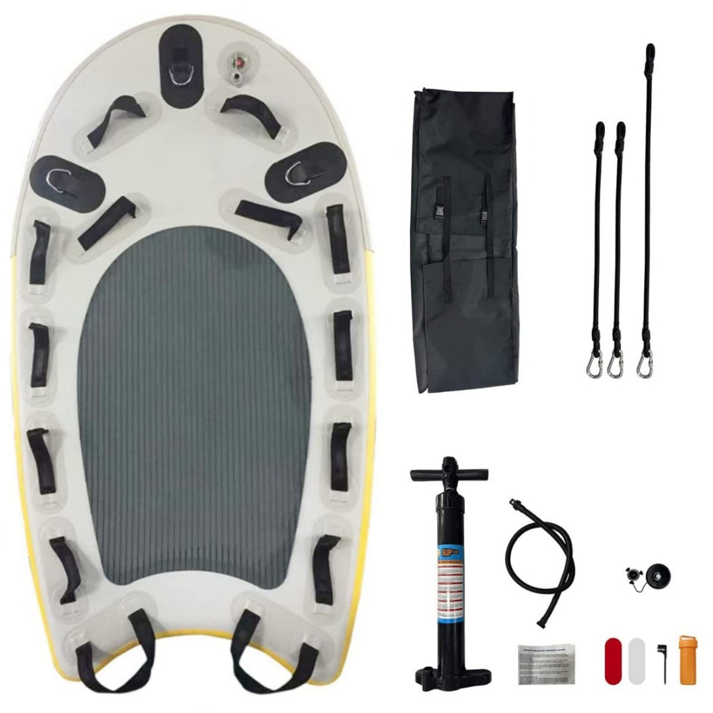 PVC Inflatable Water Rescue Sled Floating Mat Surfing Board T826