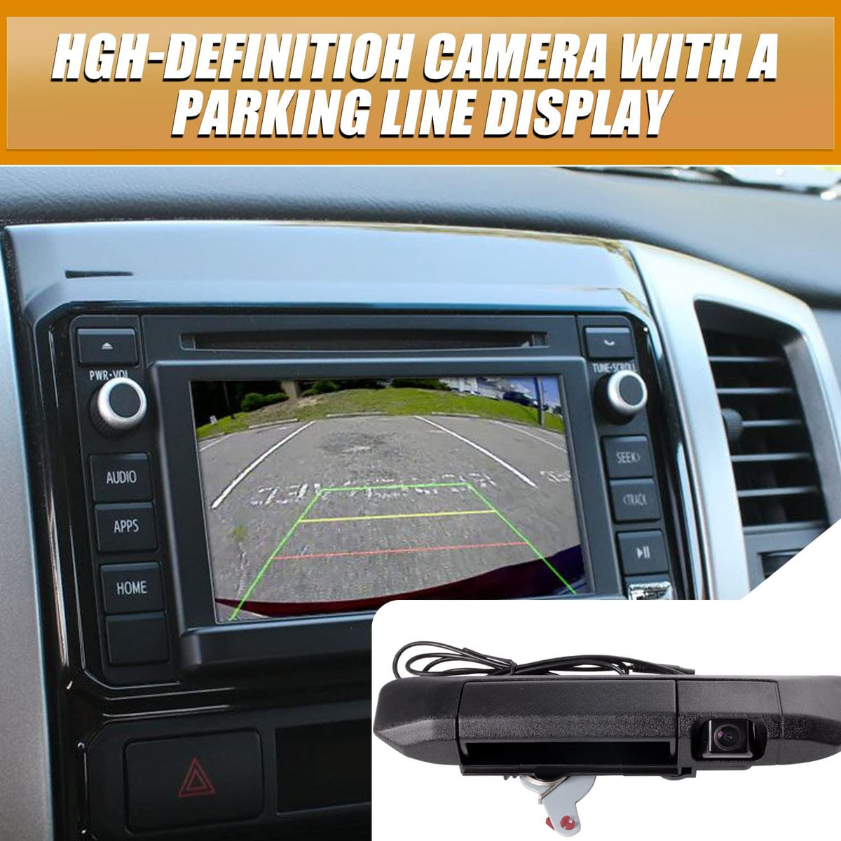 Tailgate Handle Backup Camera for Toyota Tacoma Pack of 2 E339