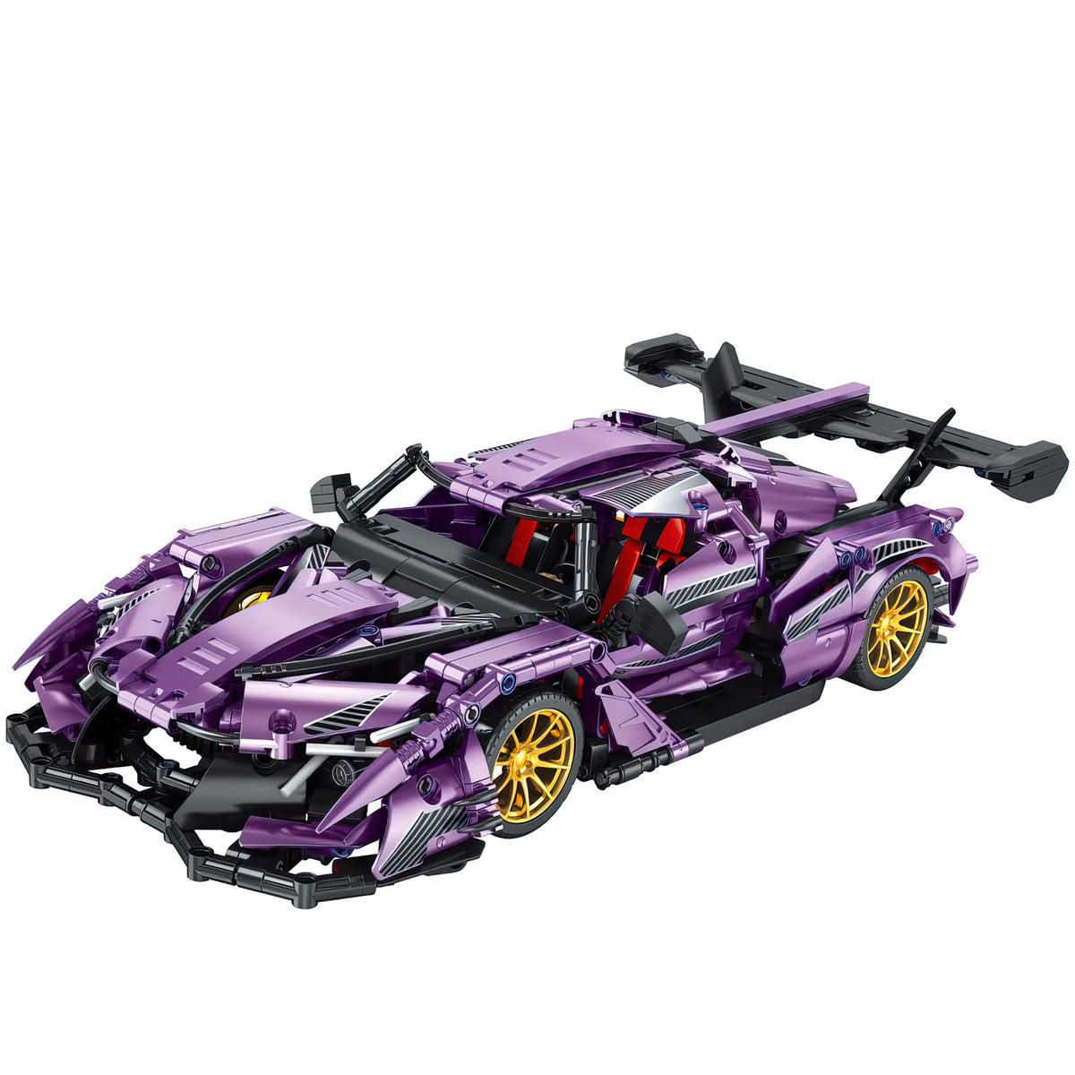 Purple Speed Champion Super Sports Car Building Block Set E632896