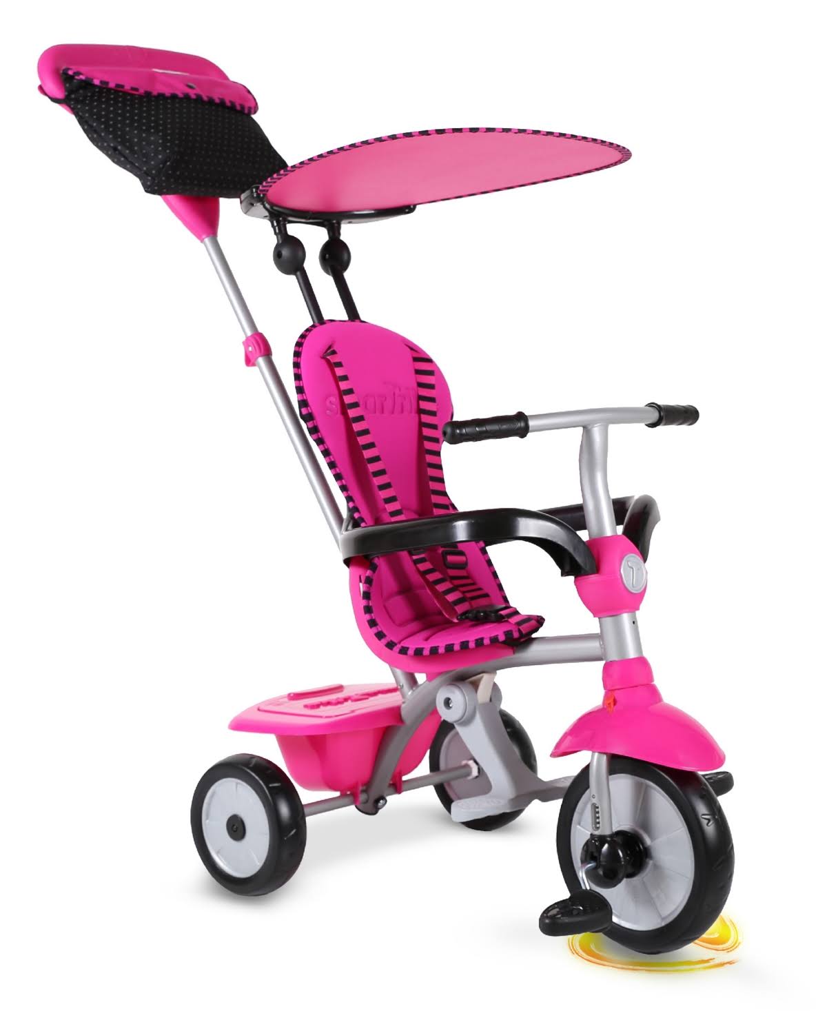 4-in-1 Tricycle - Pink, Gray M25030