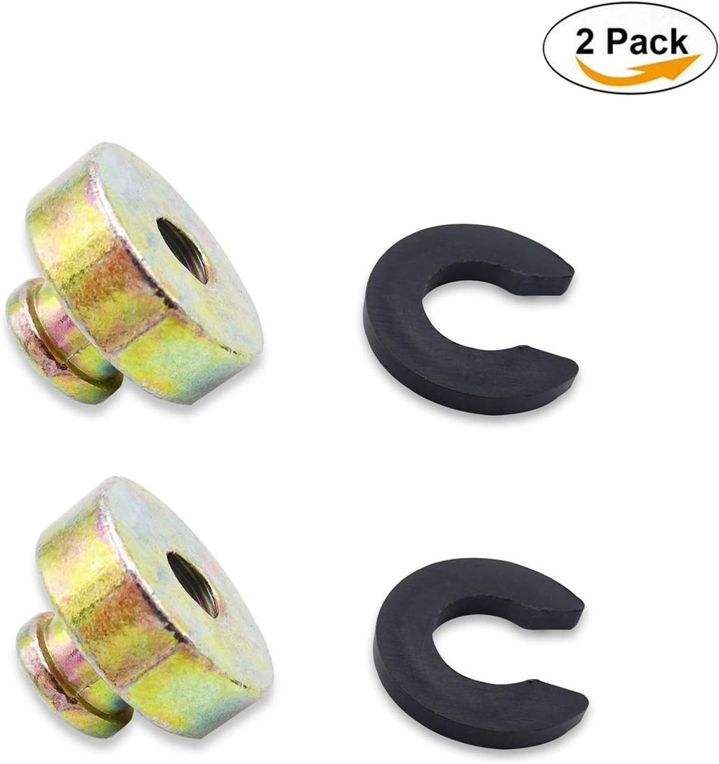 2 PCS Black Fender Rear Seat Bolts Screw and Nut Kit Z774793