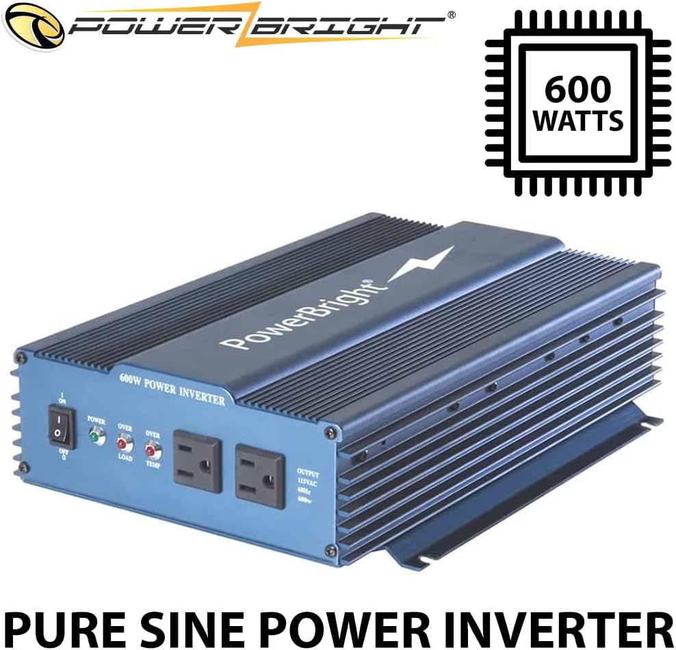 24 Volt 600 Watt Pure Sine Power Inverter J205