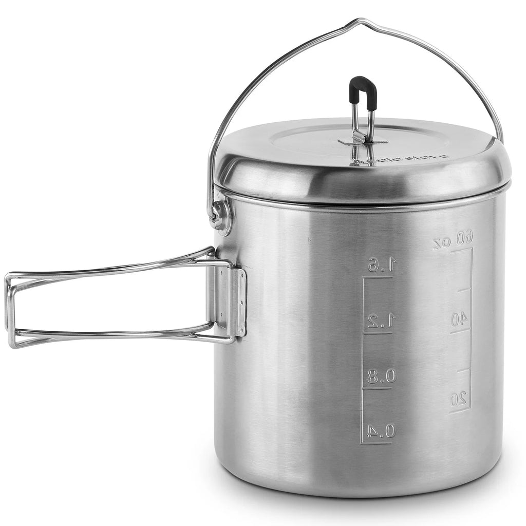 Stainless Steel 1800 Pot With Lid Q8041