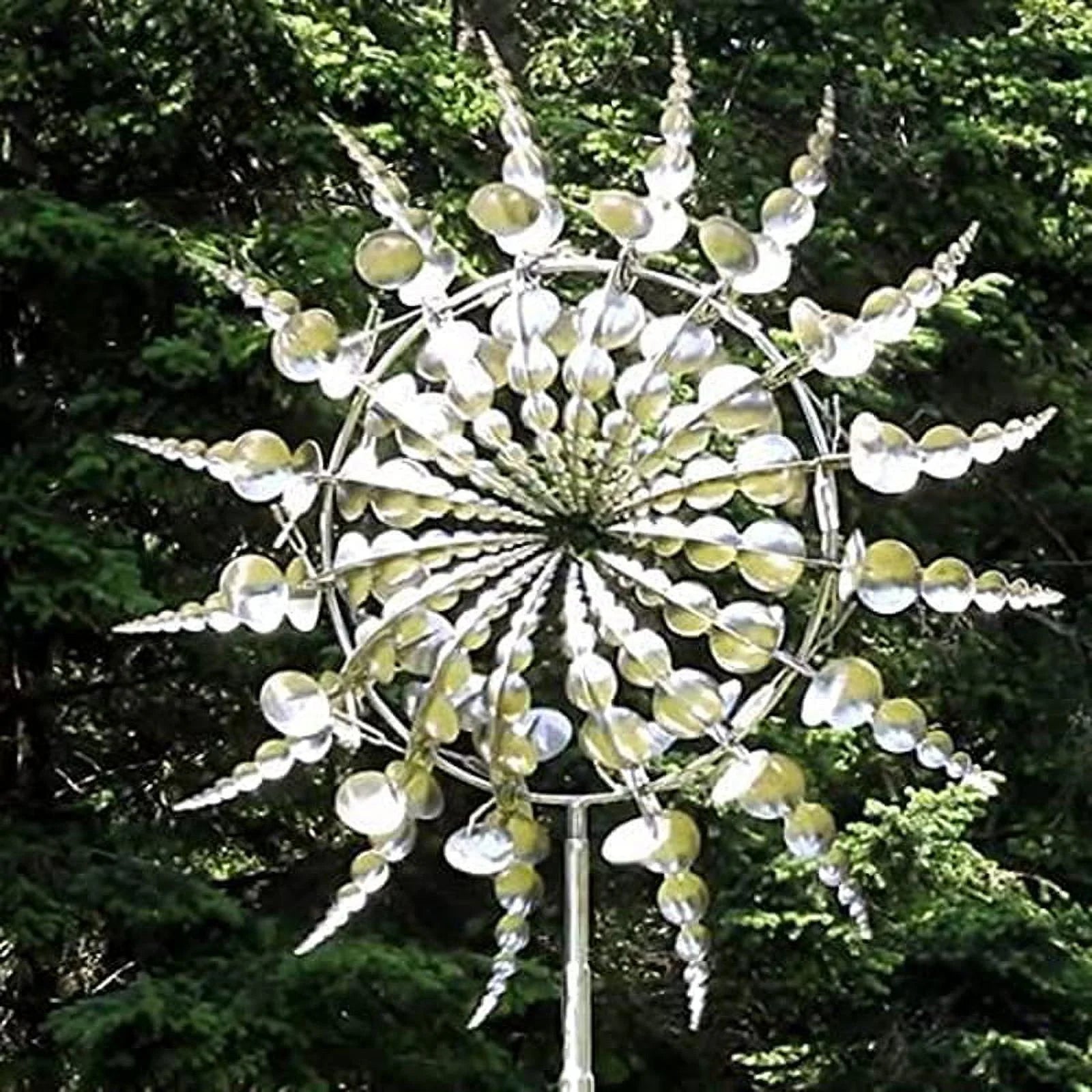 Kinetic Metal Wind Spinner for Patio Garden Decorations H71484
