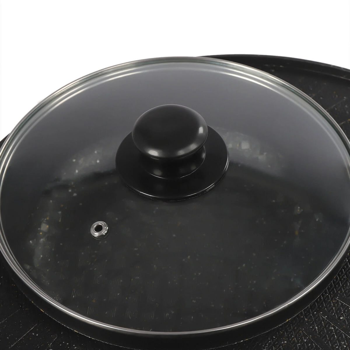 5L/5.28QT Electric Hot Pot Grill Combo with Lid Q717
