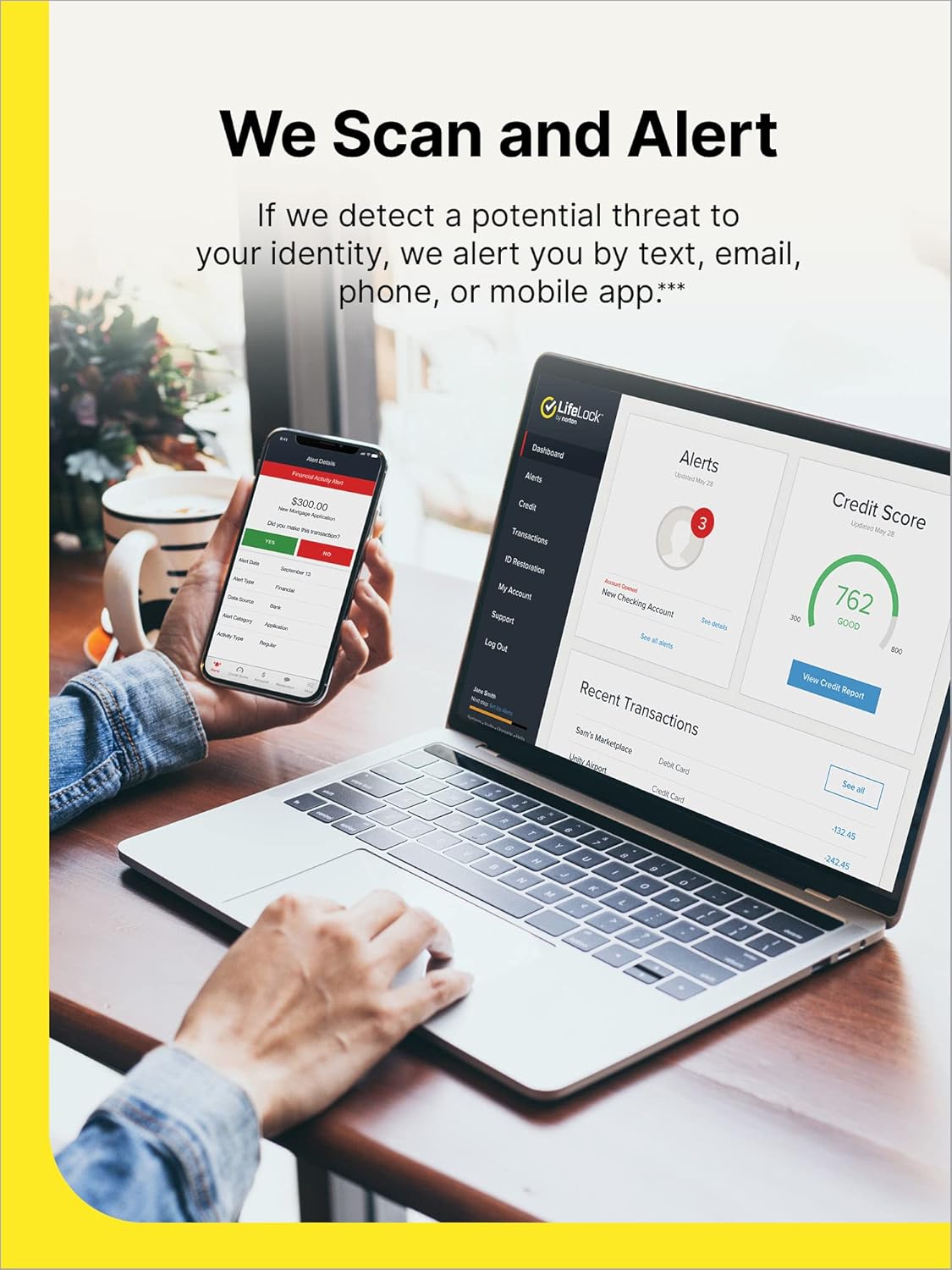 Identity Theft Protection, 1 Year Auto-Renewing Subscription T7942