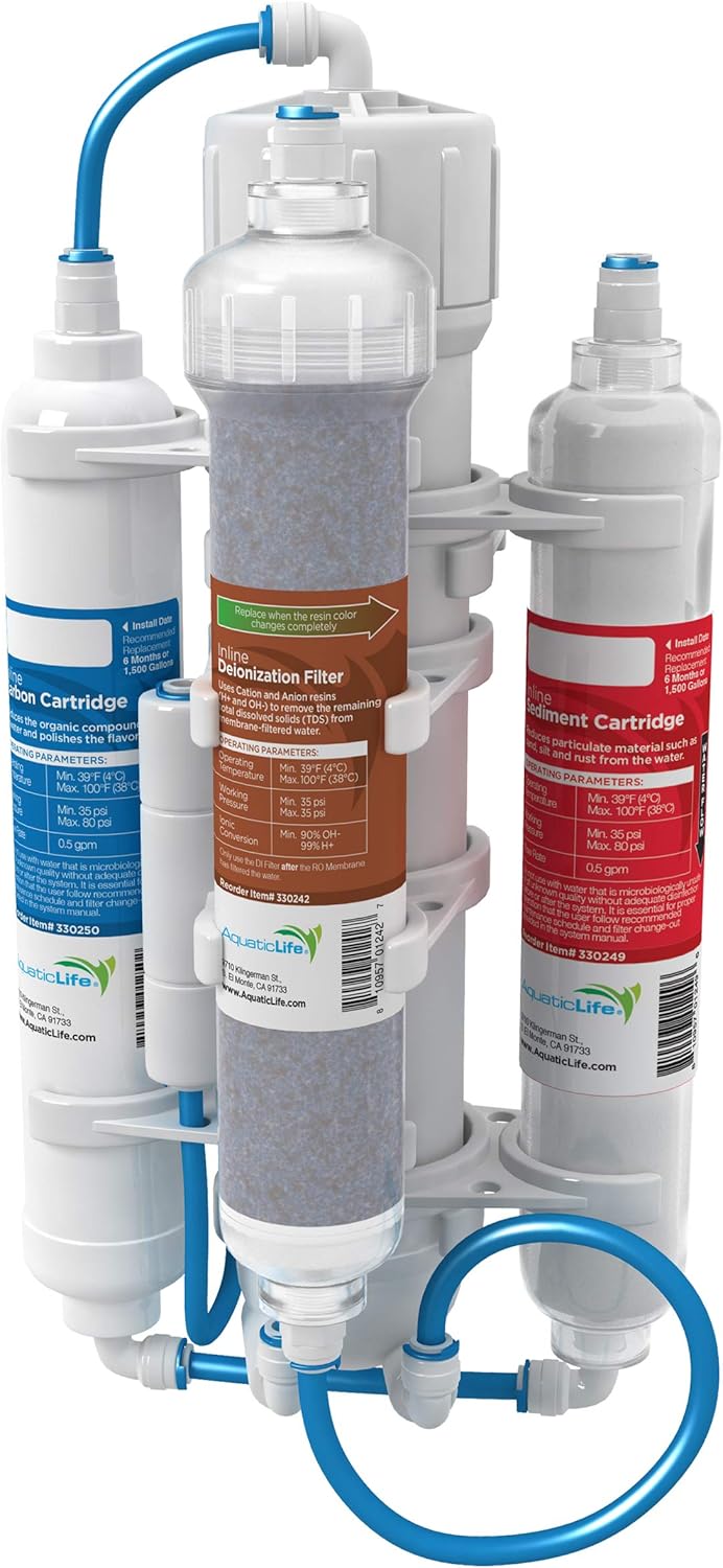 RO Buddie Plus DI Four Stage Reverse Osmosis Deionization Unit 50 GPD Pack of 2 X888