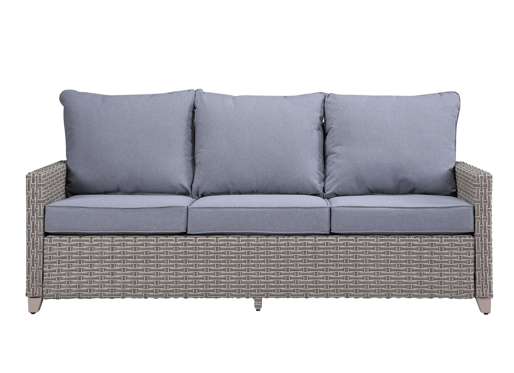 Gray Fabric Patio Sofa Set H4499