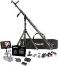 8 ft DSLR Video Camera Jib Crane Tilt Kit with Stand, Carrying Bag, LCD Monitor and Sunshade B829943