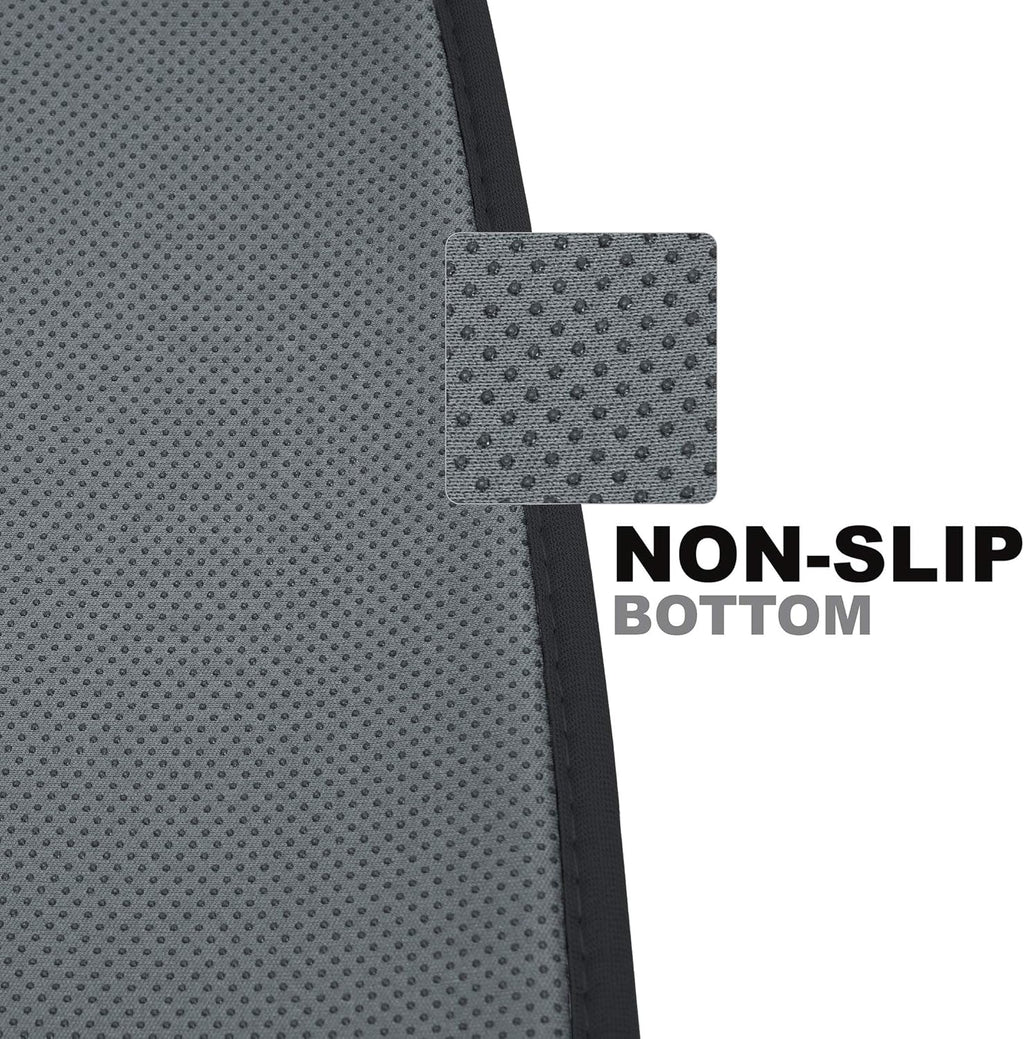 Black and White Car Seat Cushion Cover for Front of 2 Seats I8847