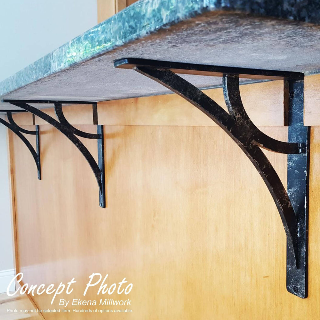Wrought Iron Bracket Antiqued Brass P8345