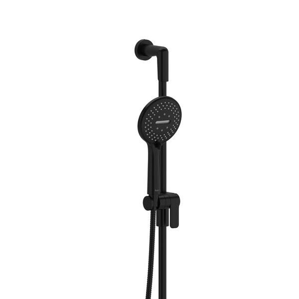 Black Handshower Set with Slide Bar and 5-Function Handshower D9279