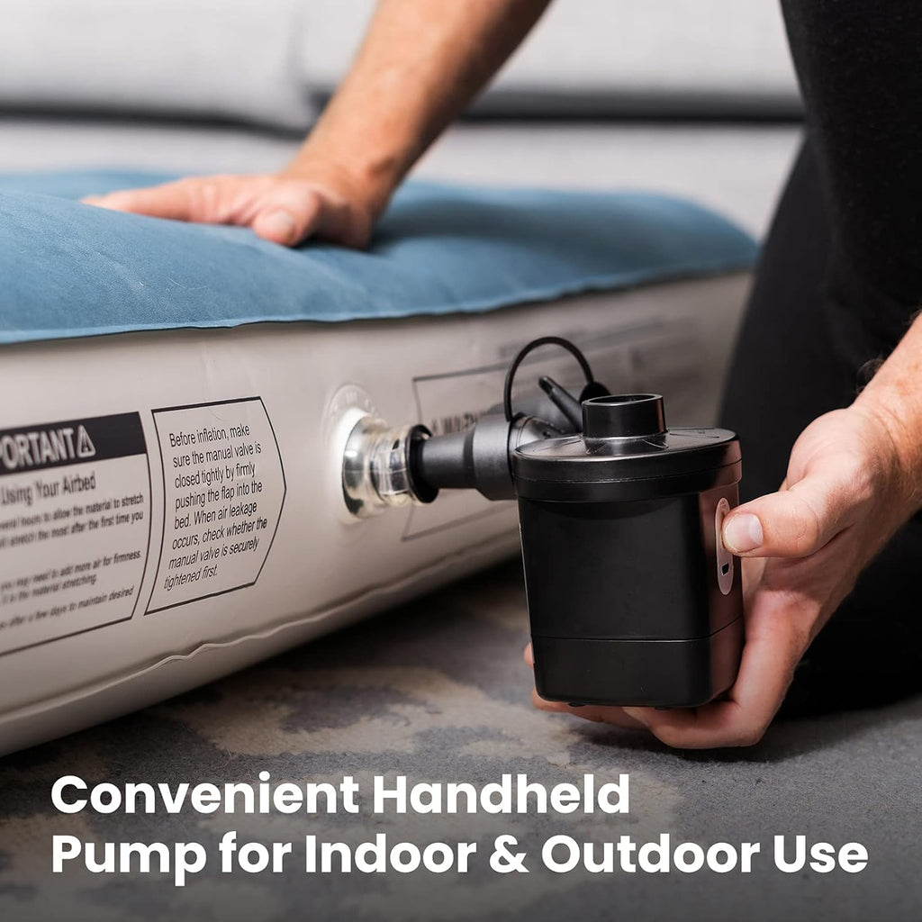 Pack of 2 Inflatable Air Mattress with Rechargeable Electric Pump P84656