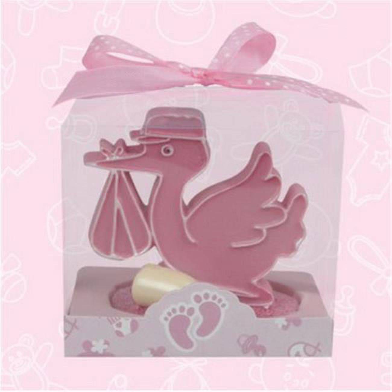 Pink Baby Shower Stork and Bottle Favors J144240