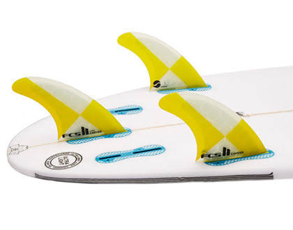 FCS II Carver PC Tri Fin Set (Yellow, L) C655