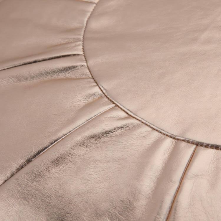 Round Pouf in Gold C565
