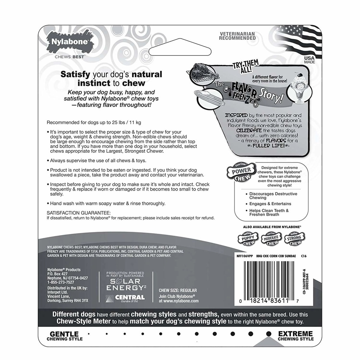 Chicken, Corn, & Ice Cream Sundae Flavor Chew Toy Triple Pack, Small/Regular, Up to 25 Ibs. G847