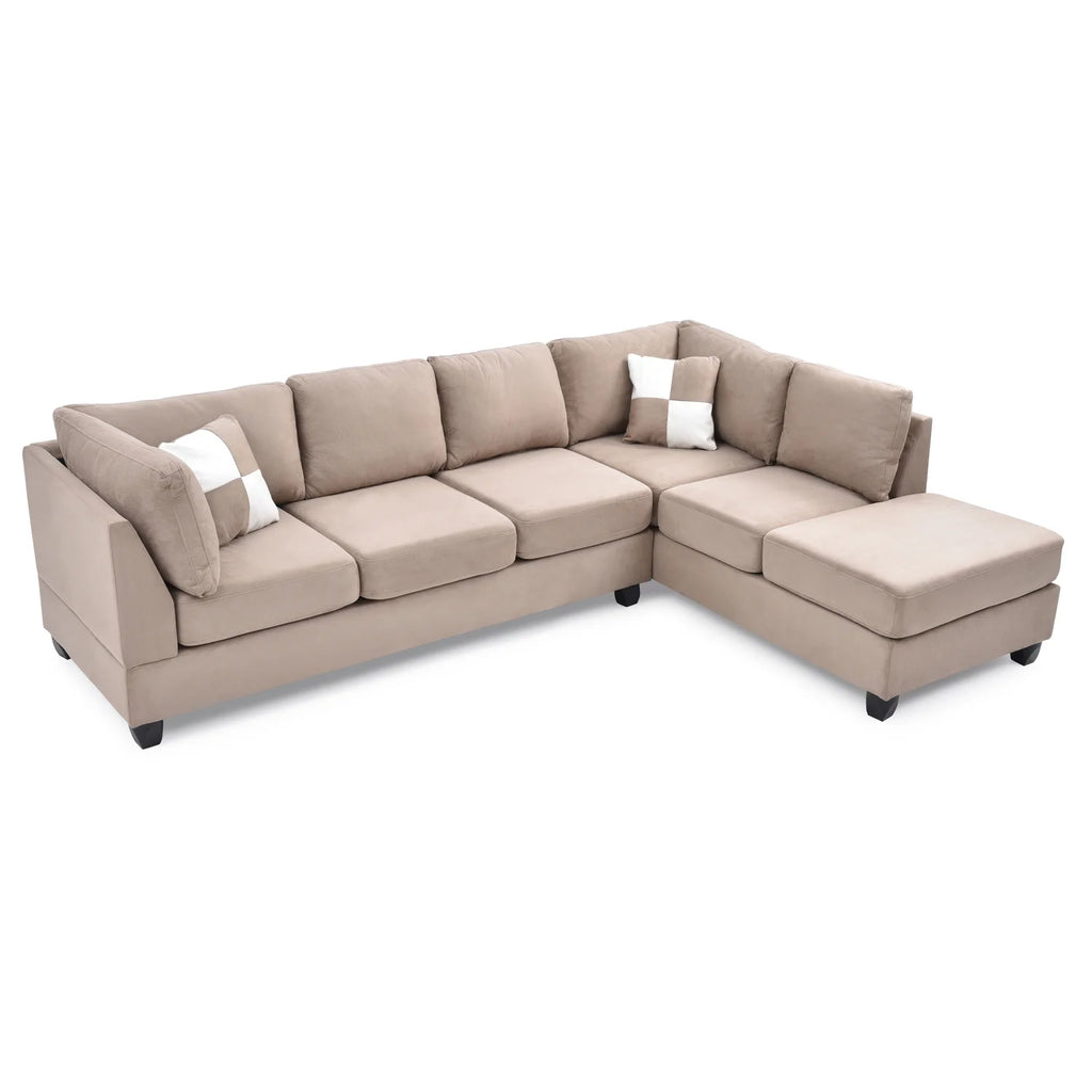 Mocha Sectional (3 Boxes) B3380