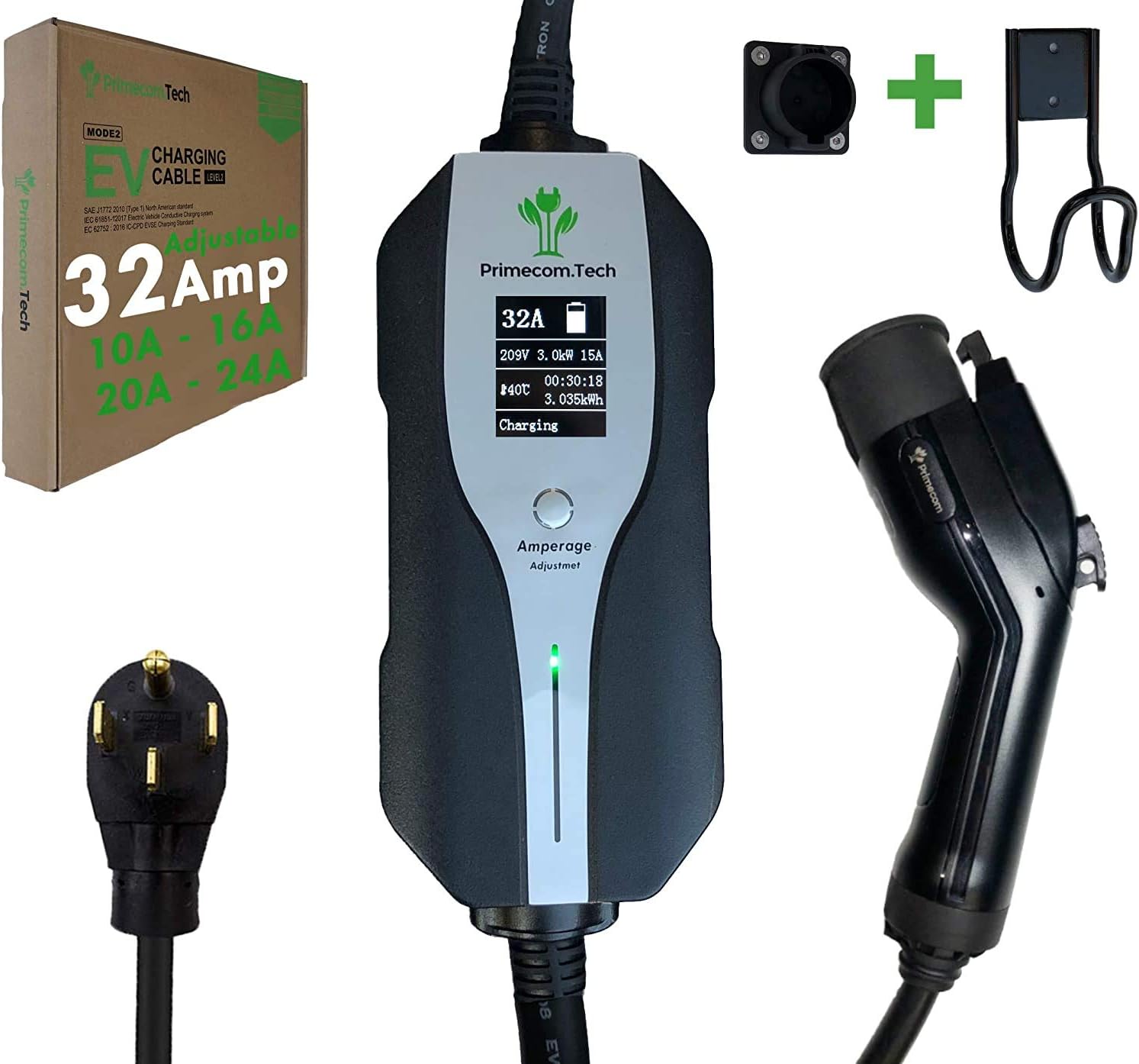 Level 2 Electric Vehicle Charger with 30Ft Cable P51689