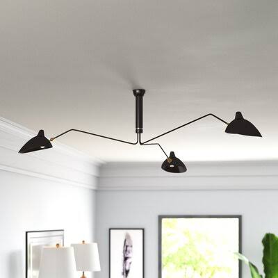3-Light Semi Flush Mount C655